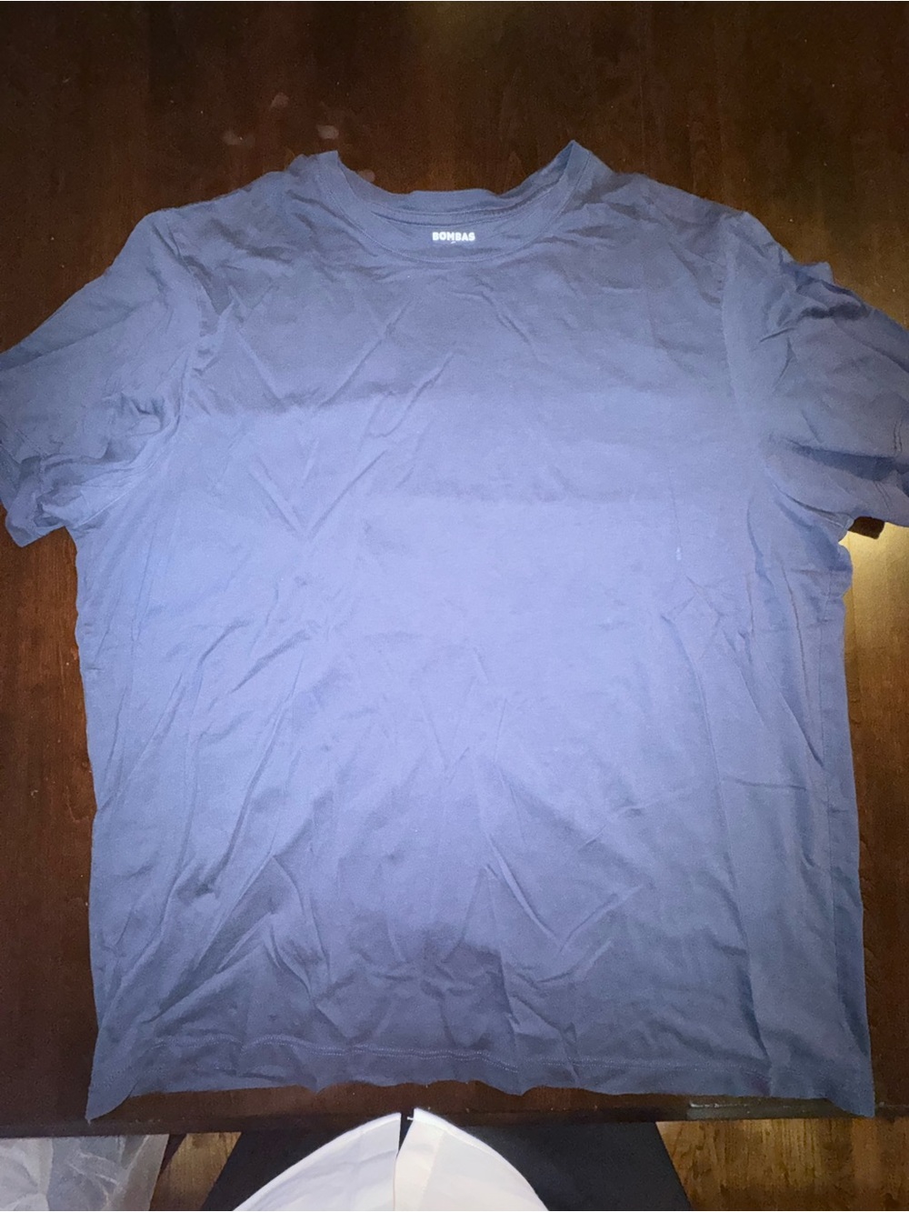Bombas Men's Crew Neck T-Shirt in Navy Blue